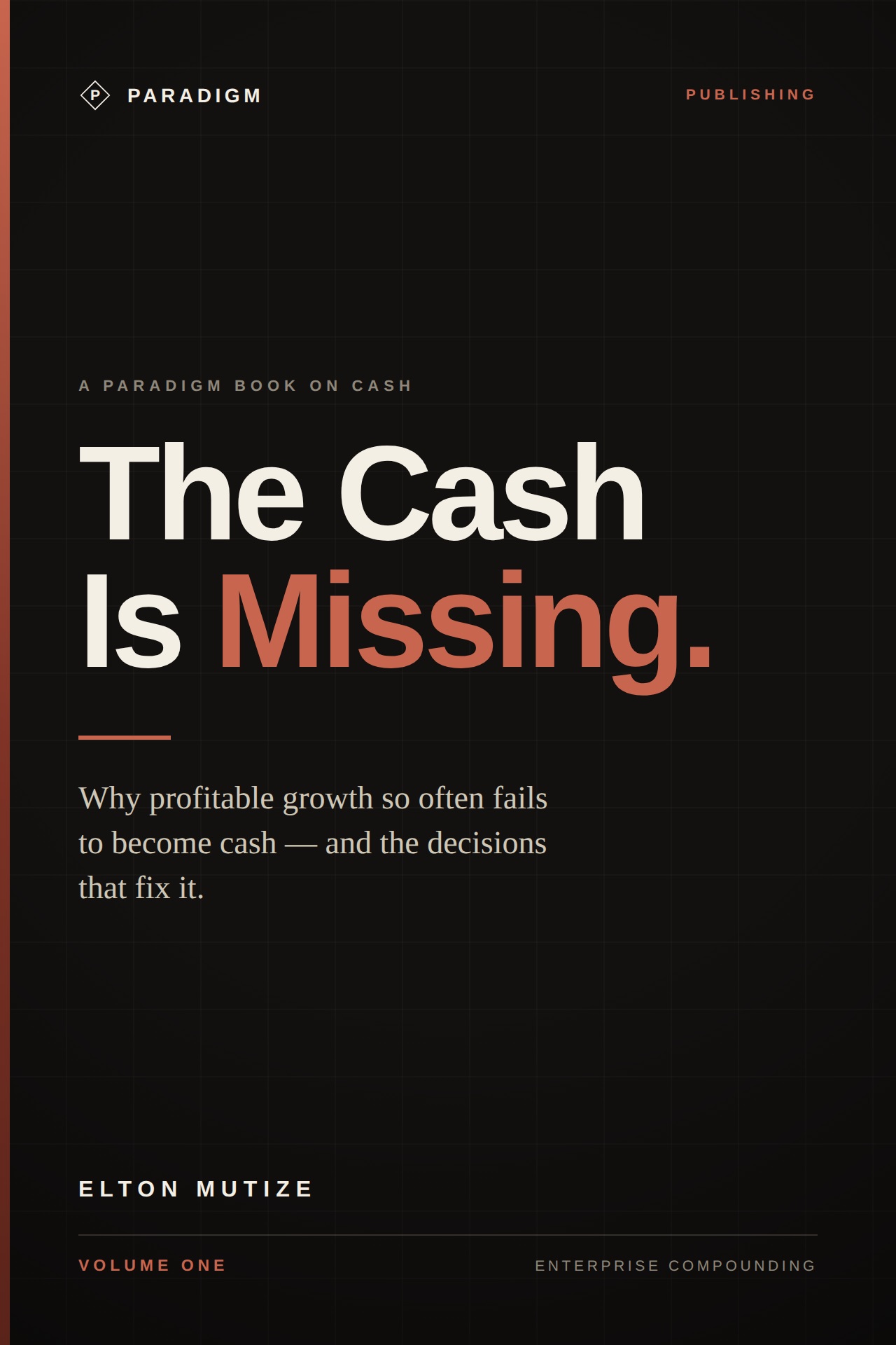 Book cover: The Cash Is Missing by Elton Mutize